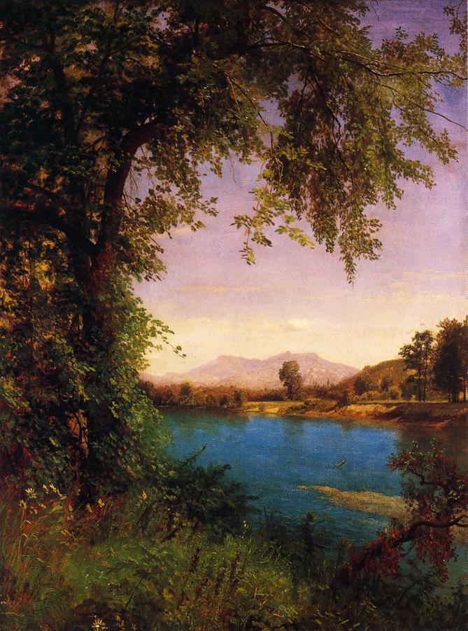 Albert Bierstadt Painting South and North Moat Mountains